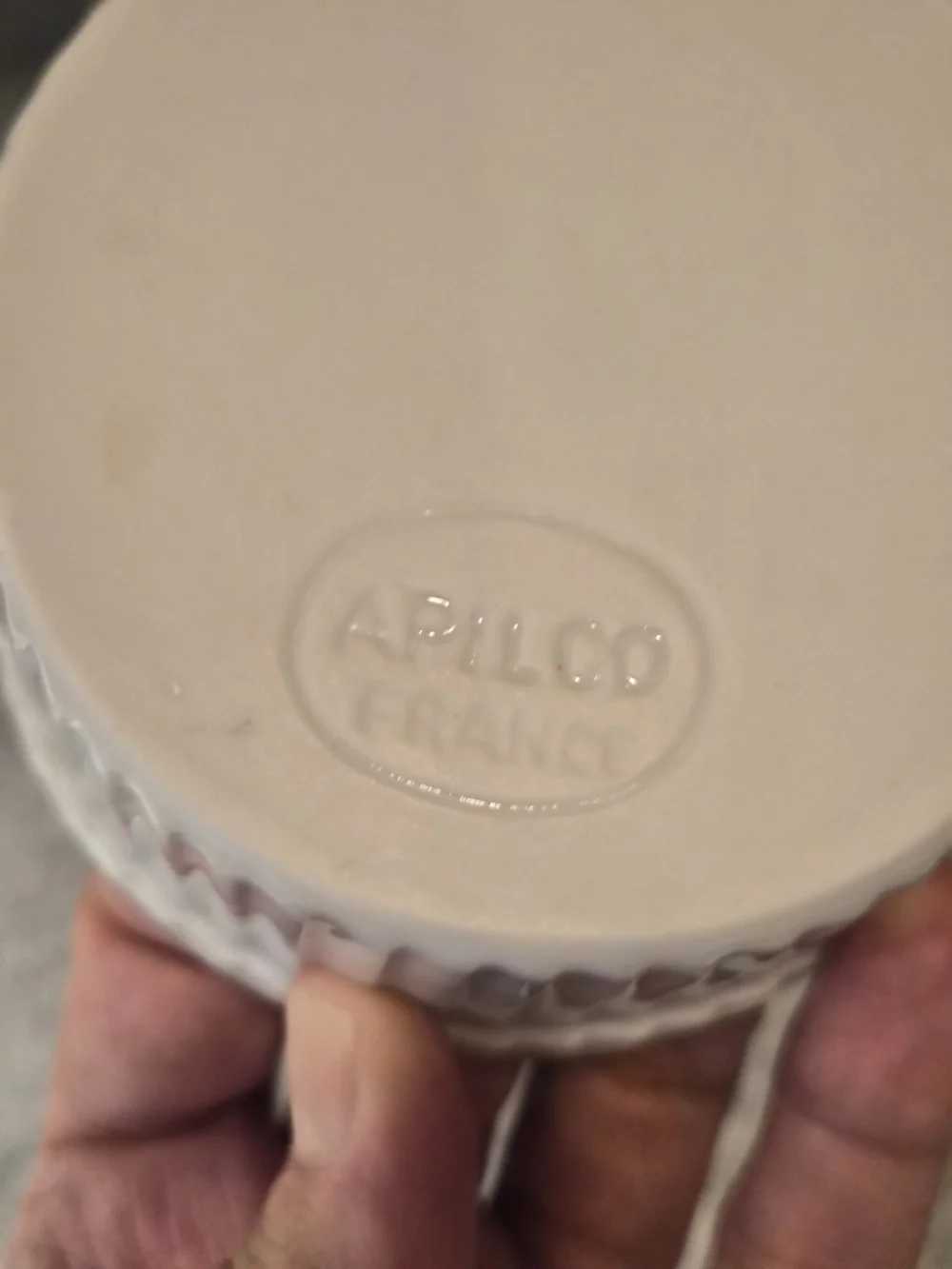 Apilco France White Porcelain Ramekins Set of 2 - Fluted Soufflé Custard Dishes